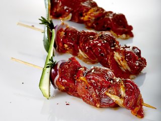 Grill fakler marineret
