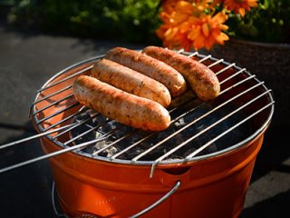 Græske griller med tørrede abrikoser og pistacienødder